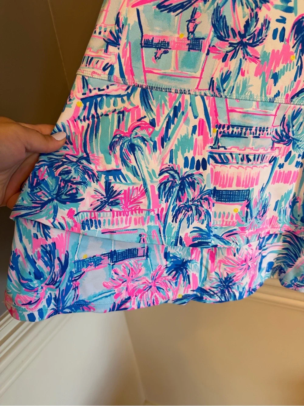Lilly Pulitzer Luxletic Dania Dress & Shorts Set Multi Print XL